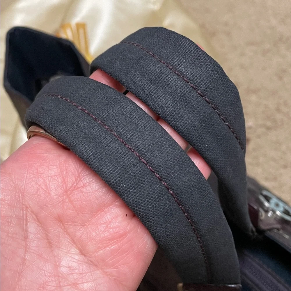 Authentic CHANEL Paris Biarritz Coated Canvas Tote Bag Burgundy - Picture 14 of 17